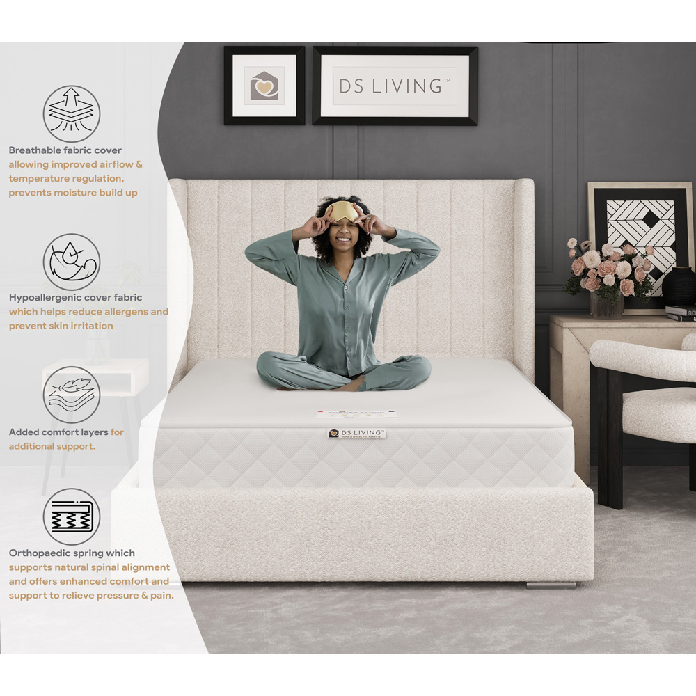 DS Living Aurora Soothe Small Double Bonnell Spring Mattress with Reflex Foam Layers Image 6