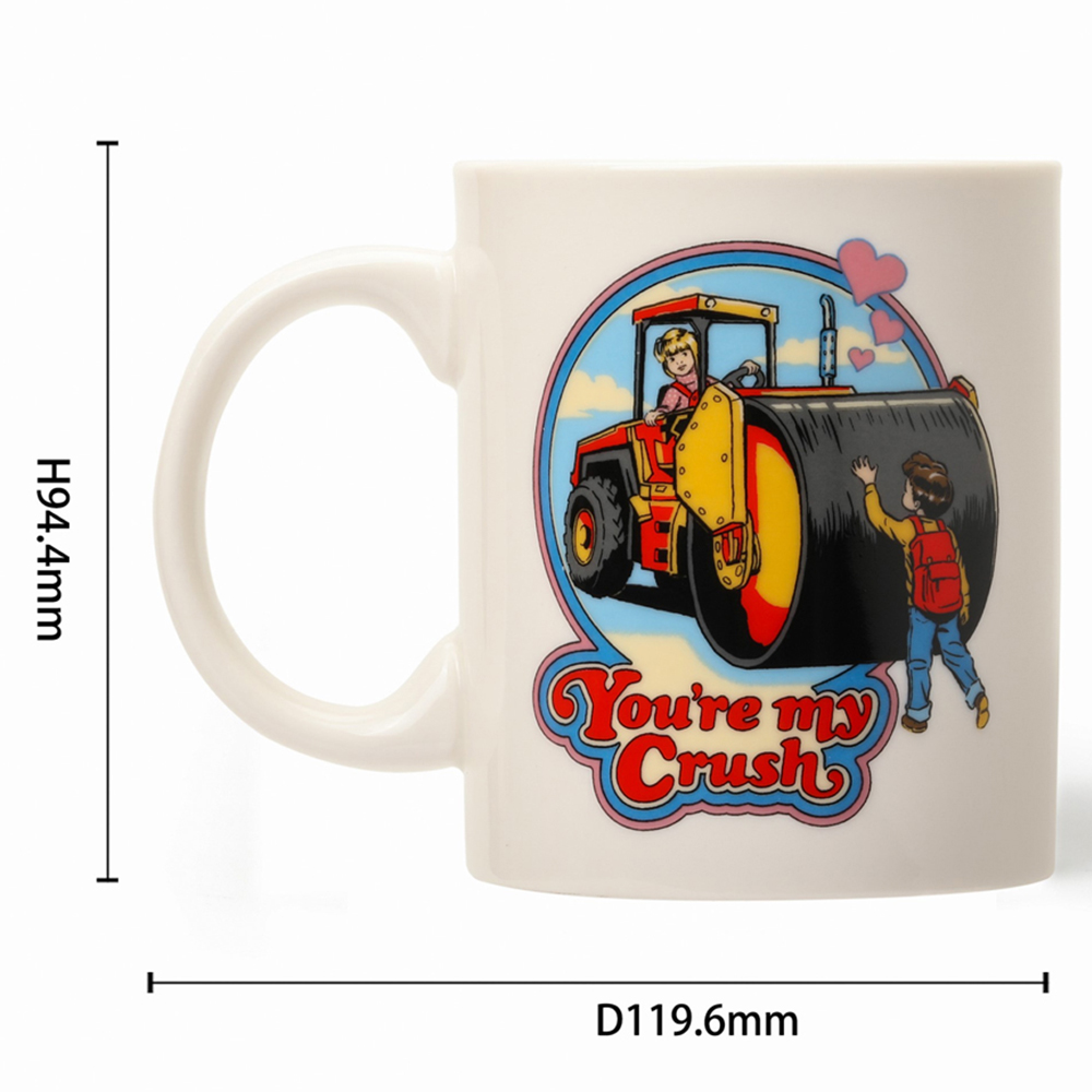 Steve Rhodes You're My Crush Rose and Vanilla Scented Candle with White Mug Image 7