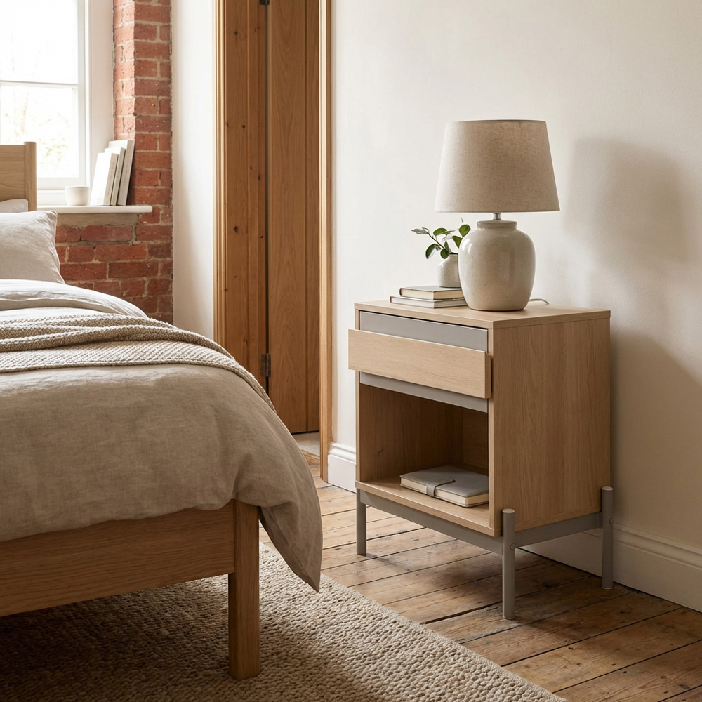 Sofia Bedside Table - Natural Image 5