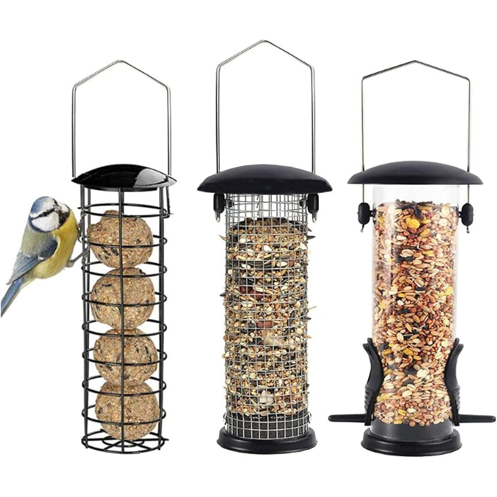 Thompson and Morgan Happy Beaks Metal Hanging Bird Feeder 3 Pack Image 3