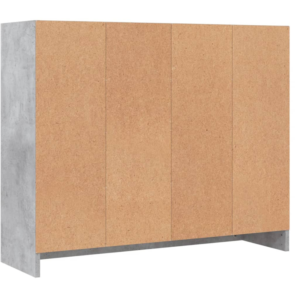 vidaXL 3 Door 3 Drawer Concrete Grey Sideboard Image 7