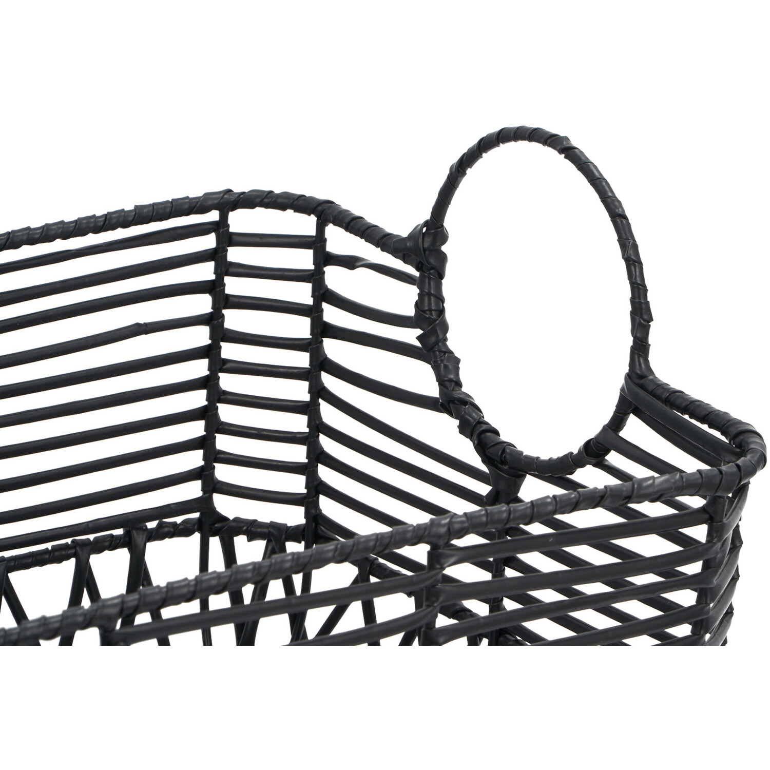 Black Storage Basket - Black Image 2