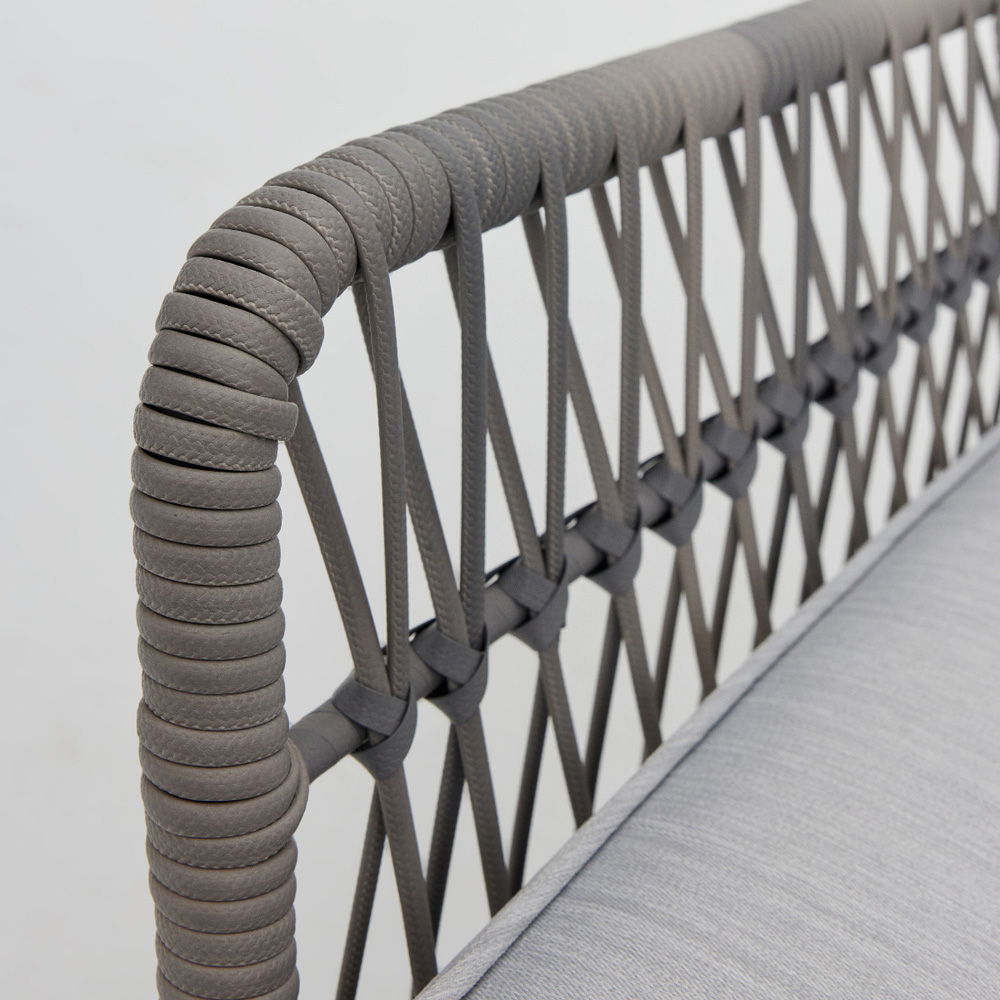 Home Detail Solero 4 Seater Grey Wicker Sofa Set Image 8