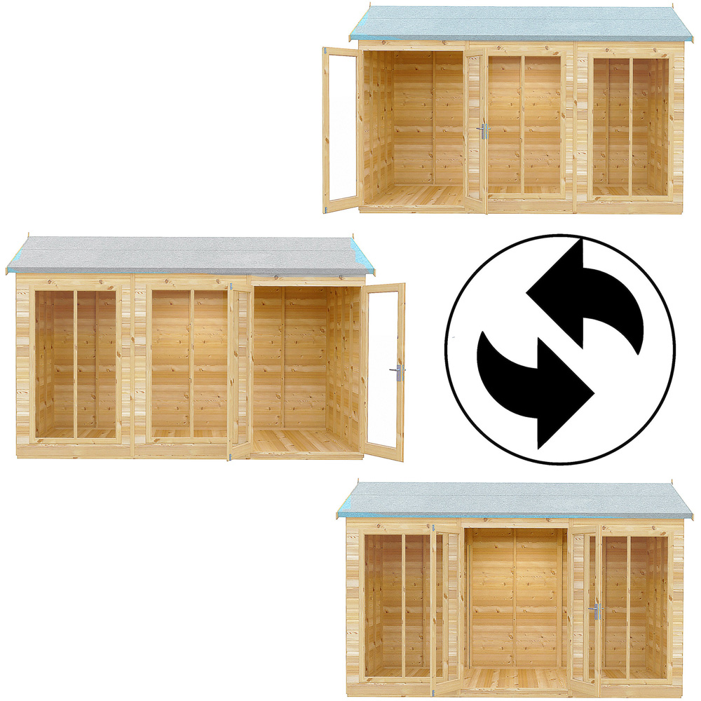 Shire Mayfield 12 x 8ft Double Door Traditional Summerhouse Image 5