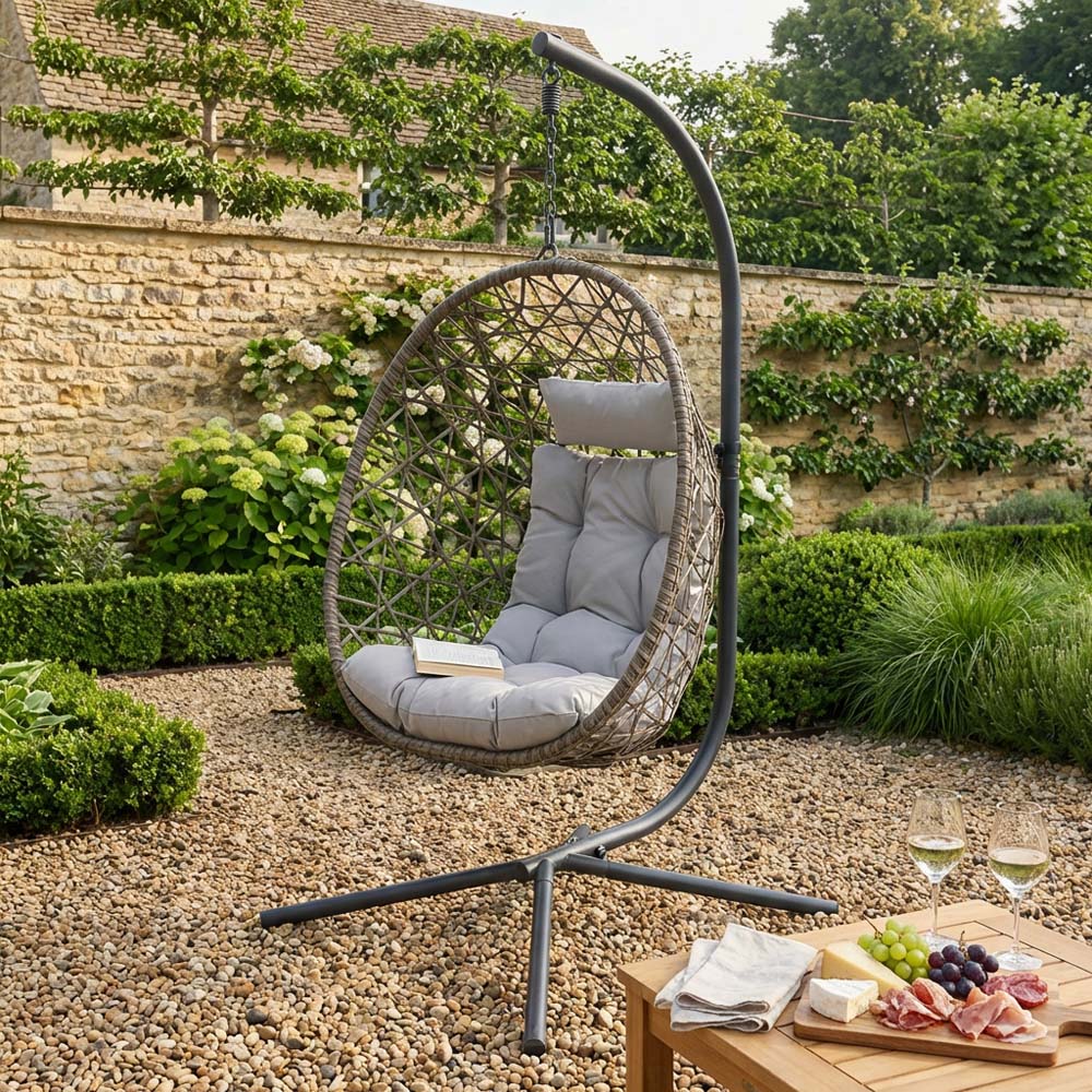 Teresa Hanging Chair with Cushion Image 5