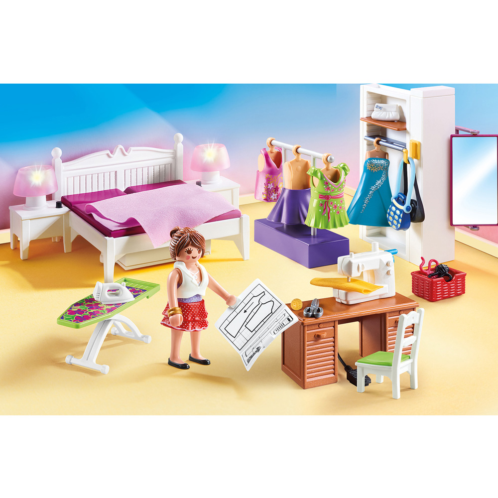 Playmobil Bedroom with Sewing Corner Playset 67 Piece Image 5