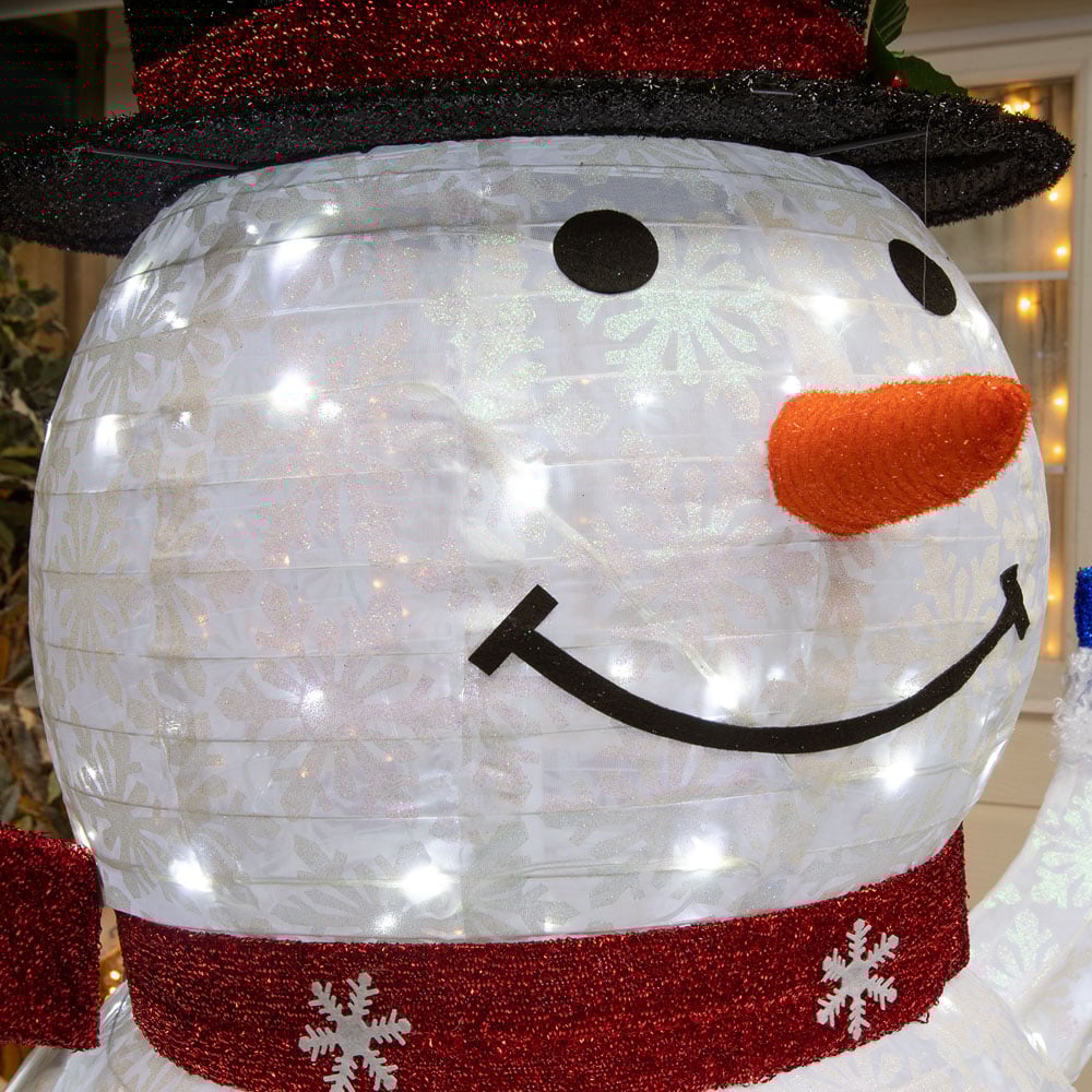 The Christmas Centre 200 LED Light-Up Pop-Up Snowman 6ft Image 4