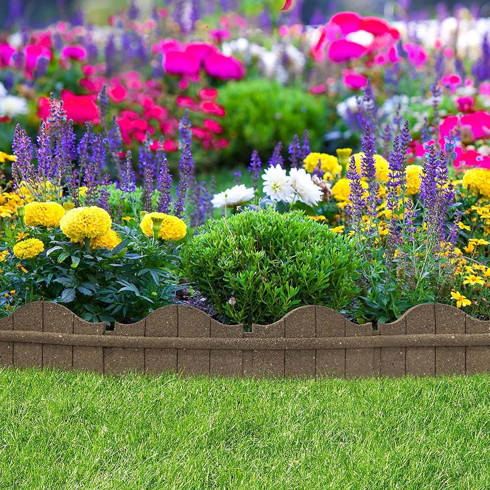 Garden Gear 15 x 120cm 2 Pack Earth Ultra Curve Carolina Garden Border Edging Image 2