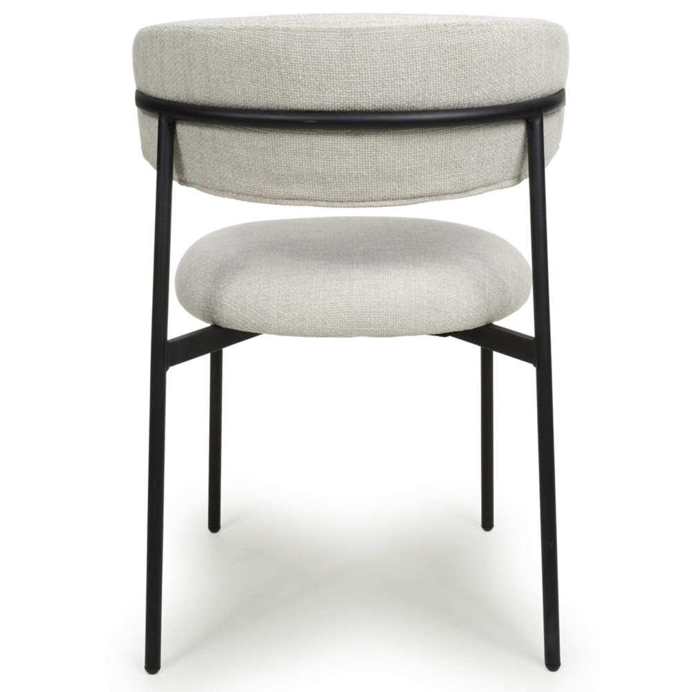 Shankar Marisa Set of 2 Natural Linen Dining Chair Image 6