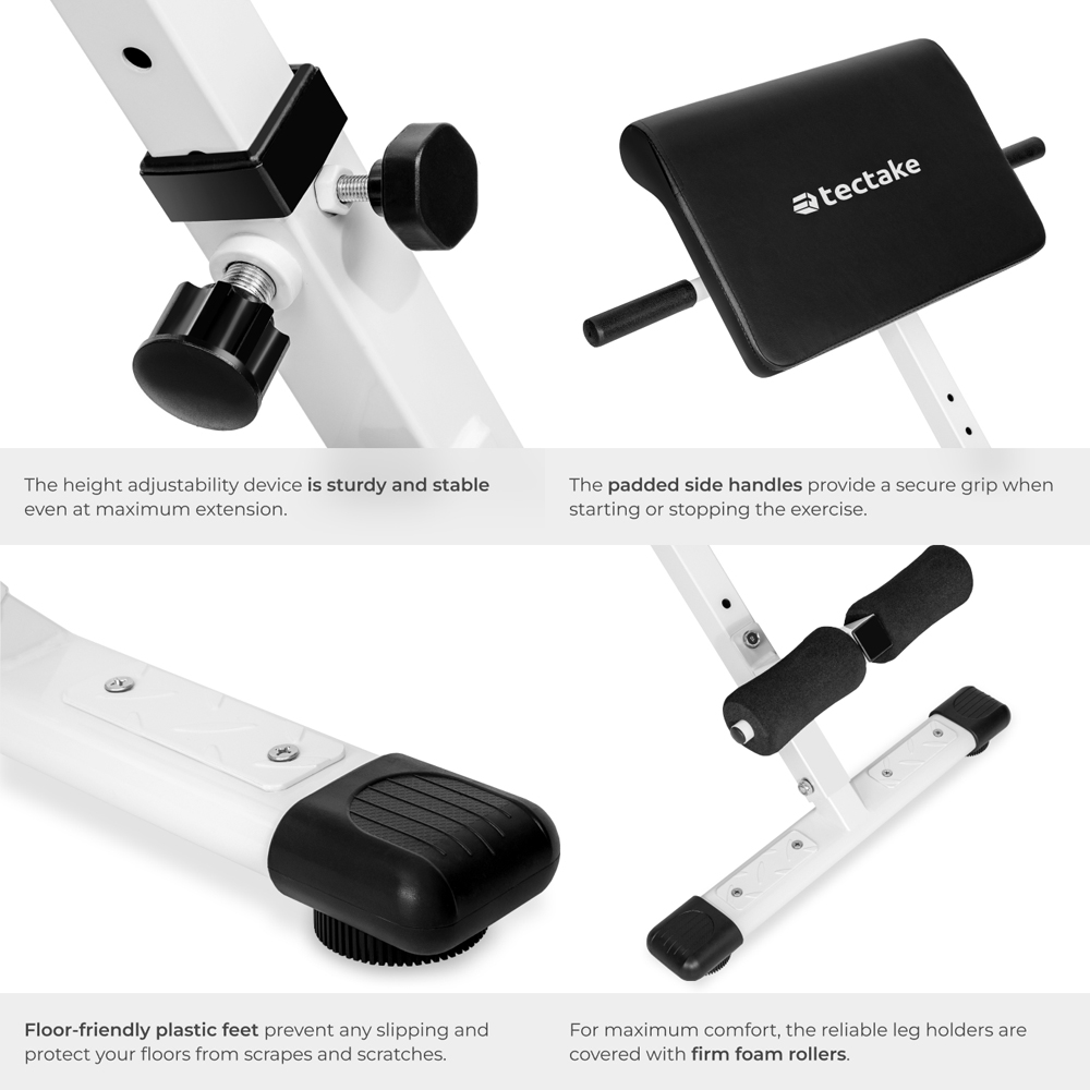 tectake Coleman Foldable Hyper Back Extension Bench Image 5