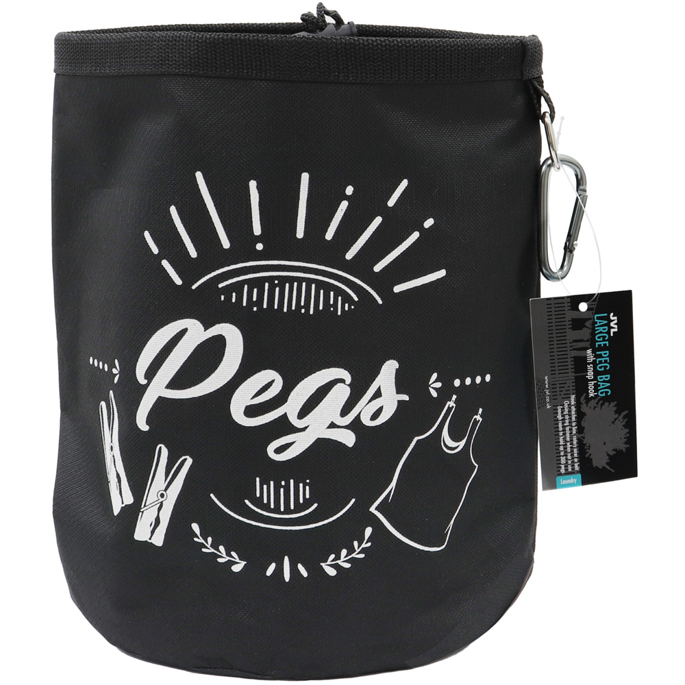 JVL Aqua JVL Large Peg Bag with 72 Plastic Pegs Image 2