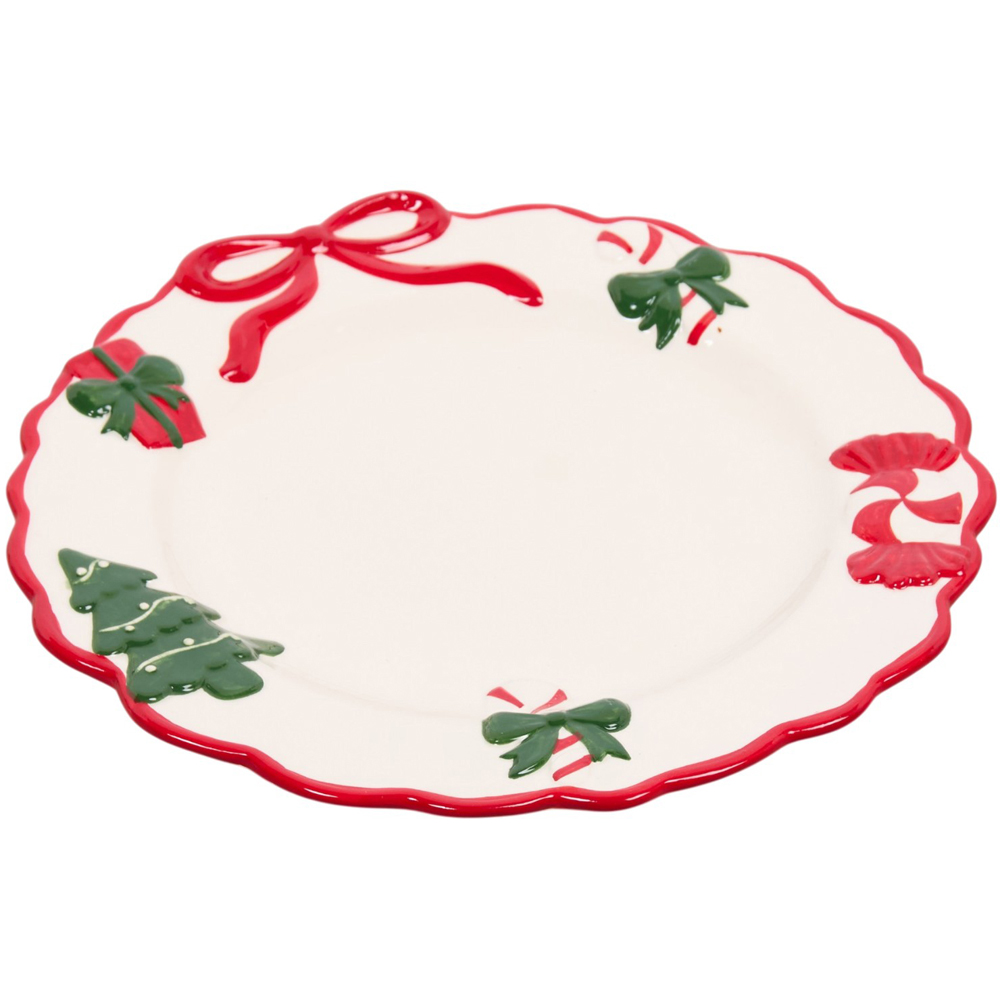 Candy Cane Bow Plate Image 4