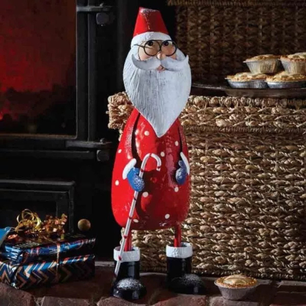 Marco Paul Polka Santa Christmas Ornament Image 2