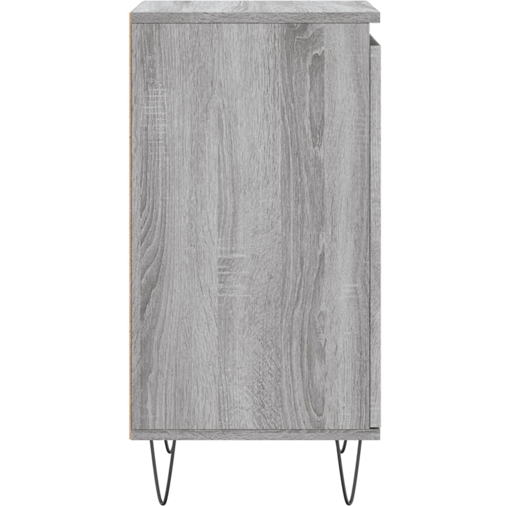 vidaXL Single Door Grey Sonoma Sideboard Set of 2 Image 8