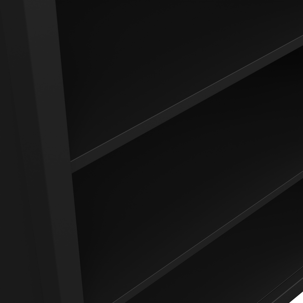 Florence Barcelona 6 Shelf Black Bookcase Image 4