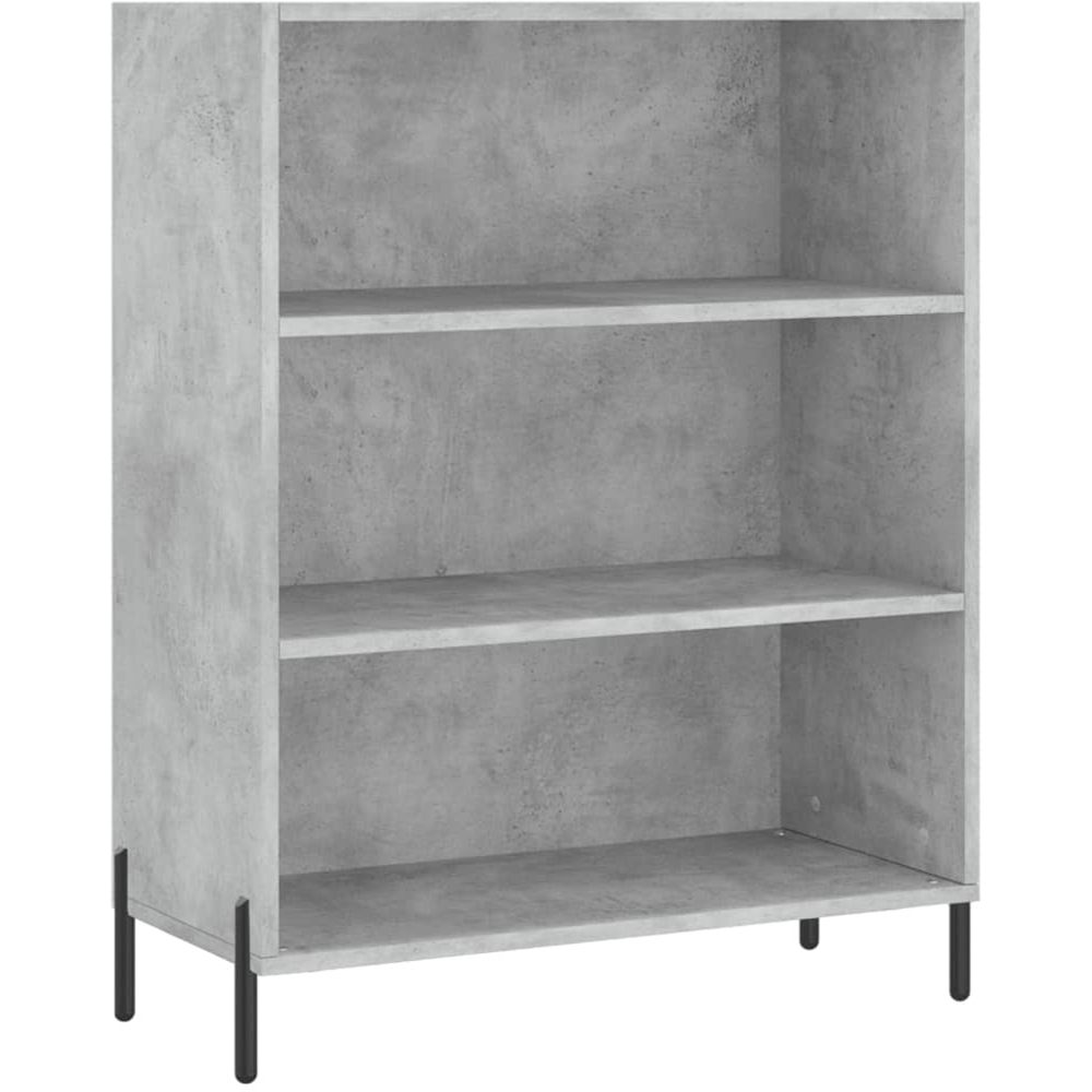 vidaXL 6 Shelf Concrete Grey Highboard Image 4