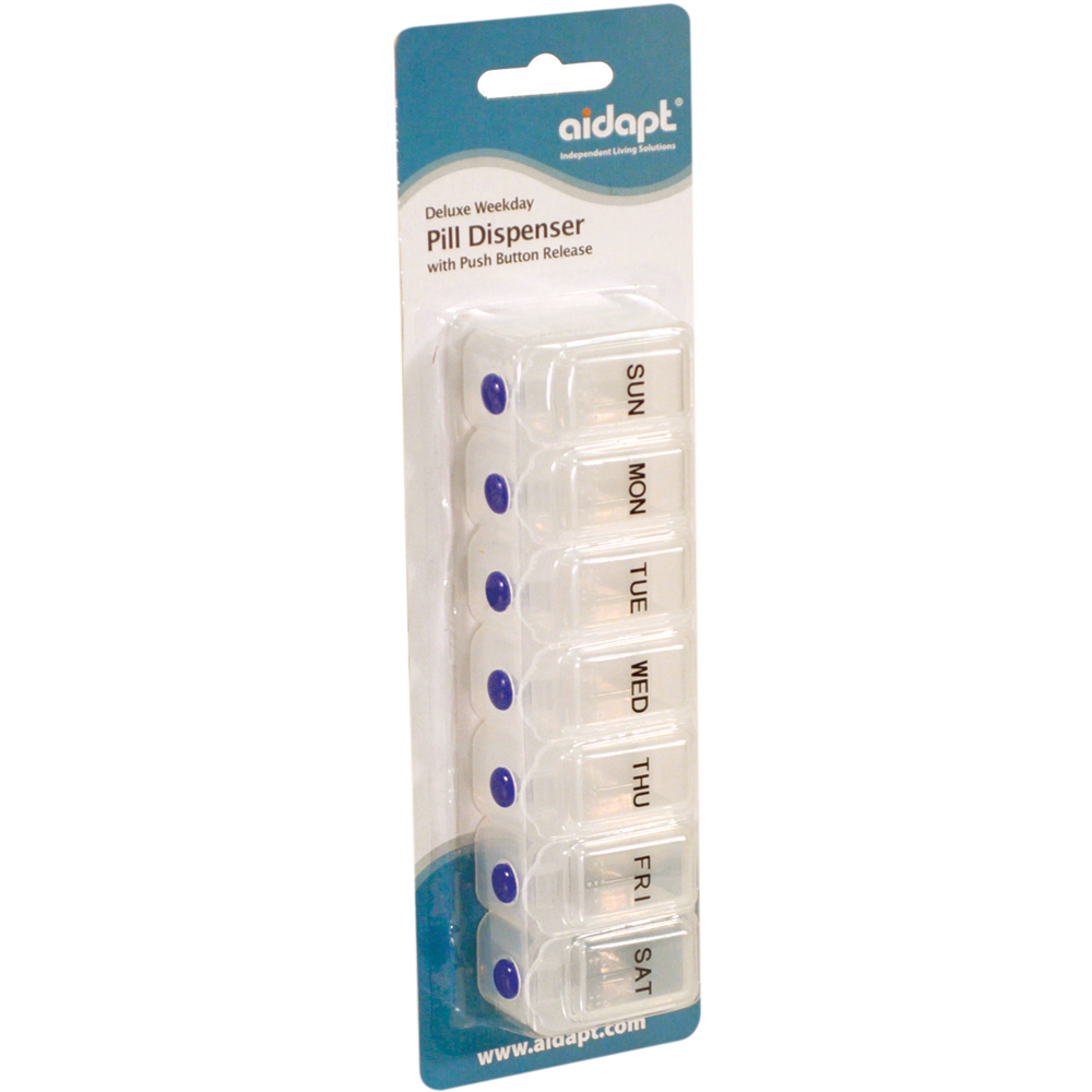 Aidapt Deluxe Weekday Pill Box Image 2