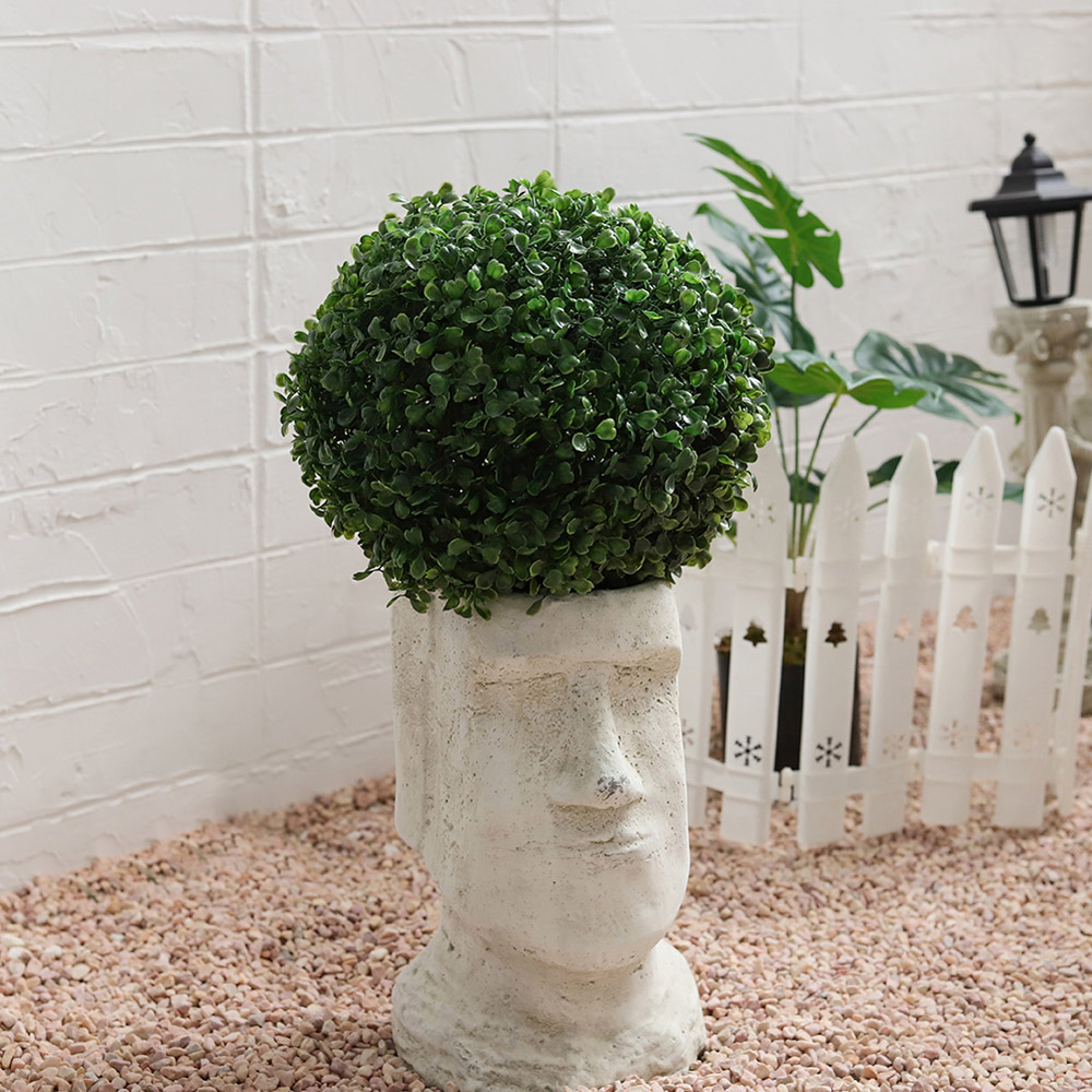 Living and Home Topiary Boxwood Artificial Grass Ball 28cm Image 7