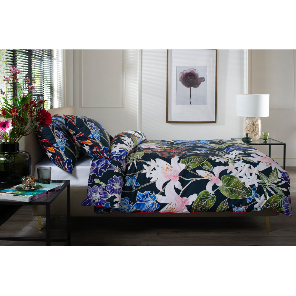 The Lyndon Company Floral Nightshade Super King Size Multicolour Duvet Set Image 2