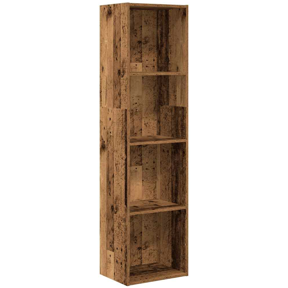 vidaXL 4 Shelf Old Wood Bookcase Image 2