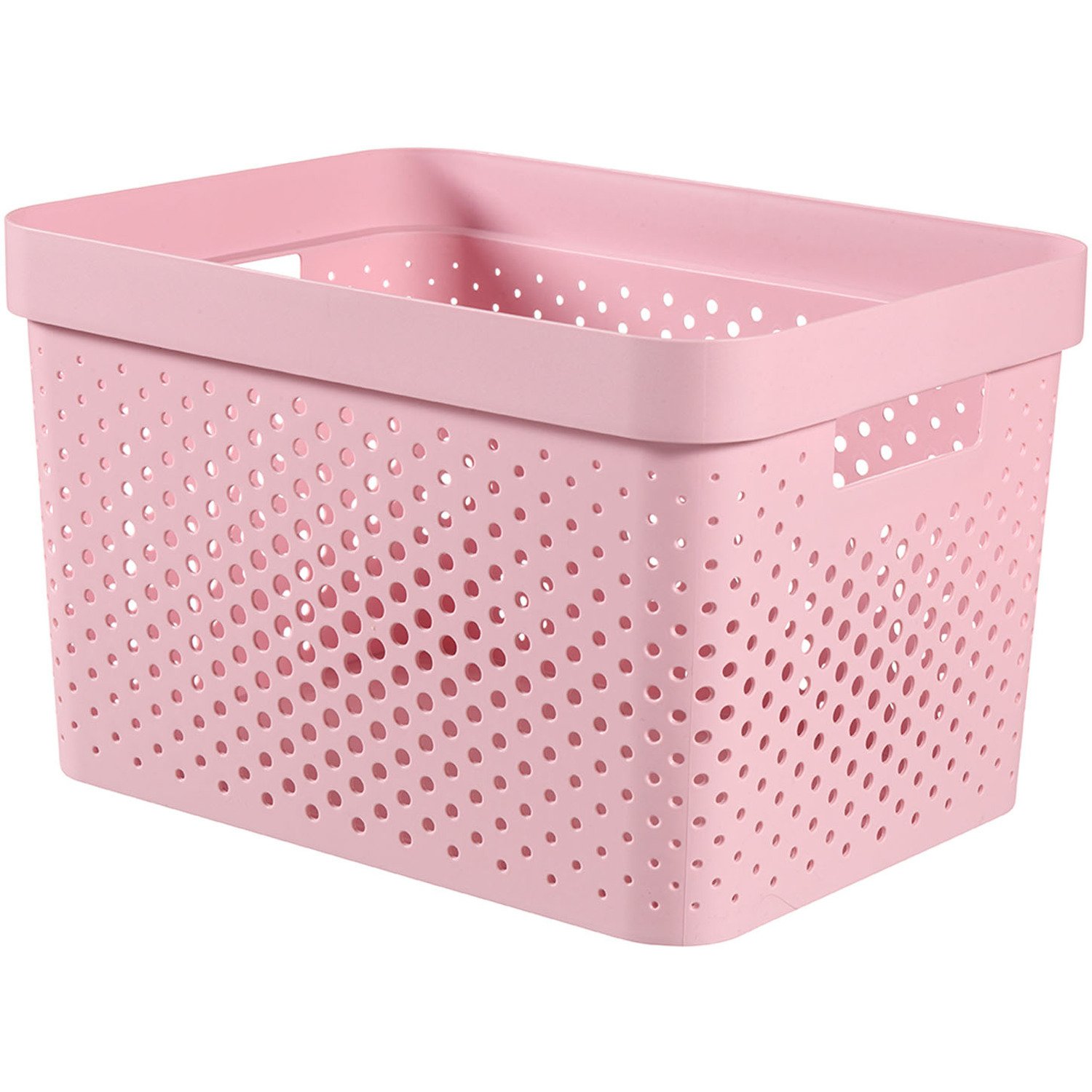 Curver 4.5L Pink Infinity Dots Storage Box Image 1