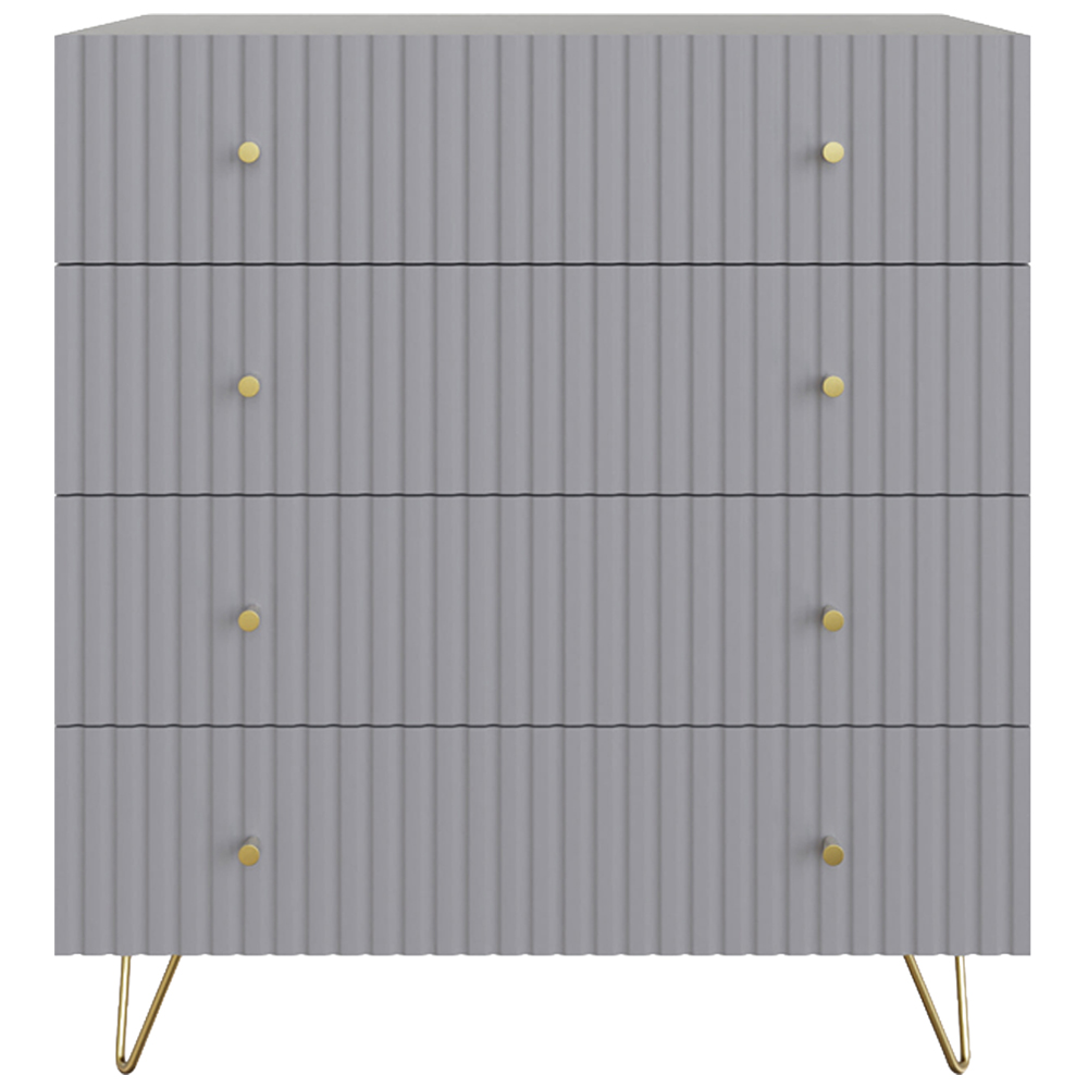 GFW Thalia 4 Drawer Grey Chest of Drawers Image 5