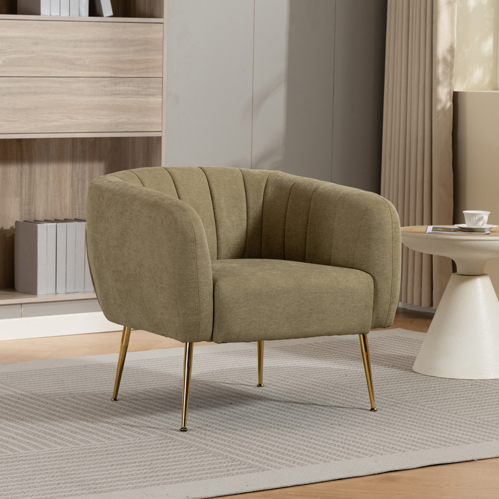 Artemis Home Stanton Pistachio Fabric Shell Accent Chair Image 4