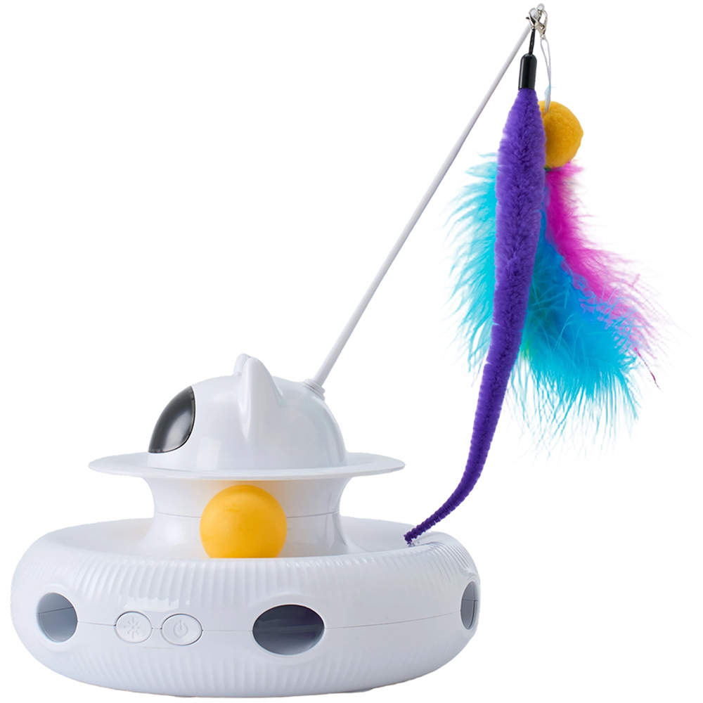H&O Direct 4-in-1 Rechargeable Multi-Function Electronic Automatic Interactive Cat Toy Image 3