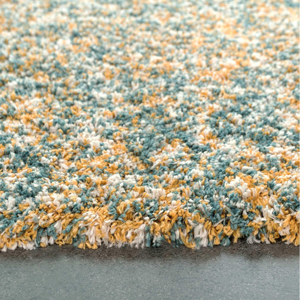 Kukoon Kinsale Blue Multicolour Shaggy Mottled Rug 160 x 230cm Image 5