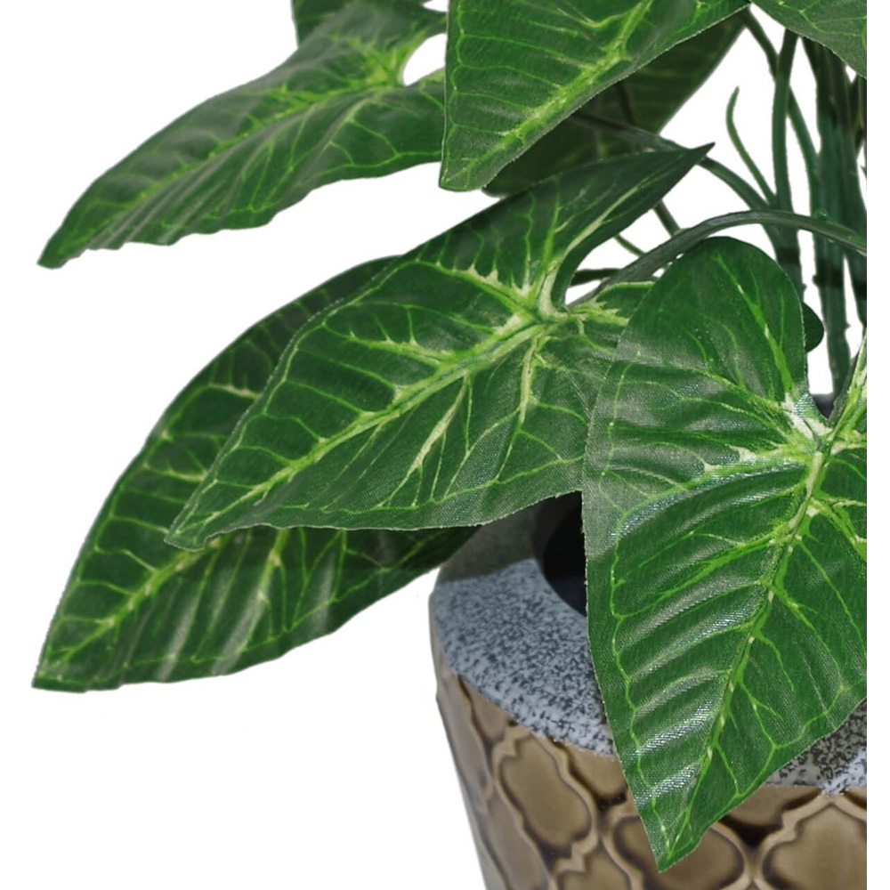 Leaf Dark Taro Artificial Plant Pot 45cm Image 2