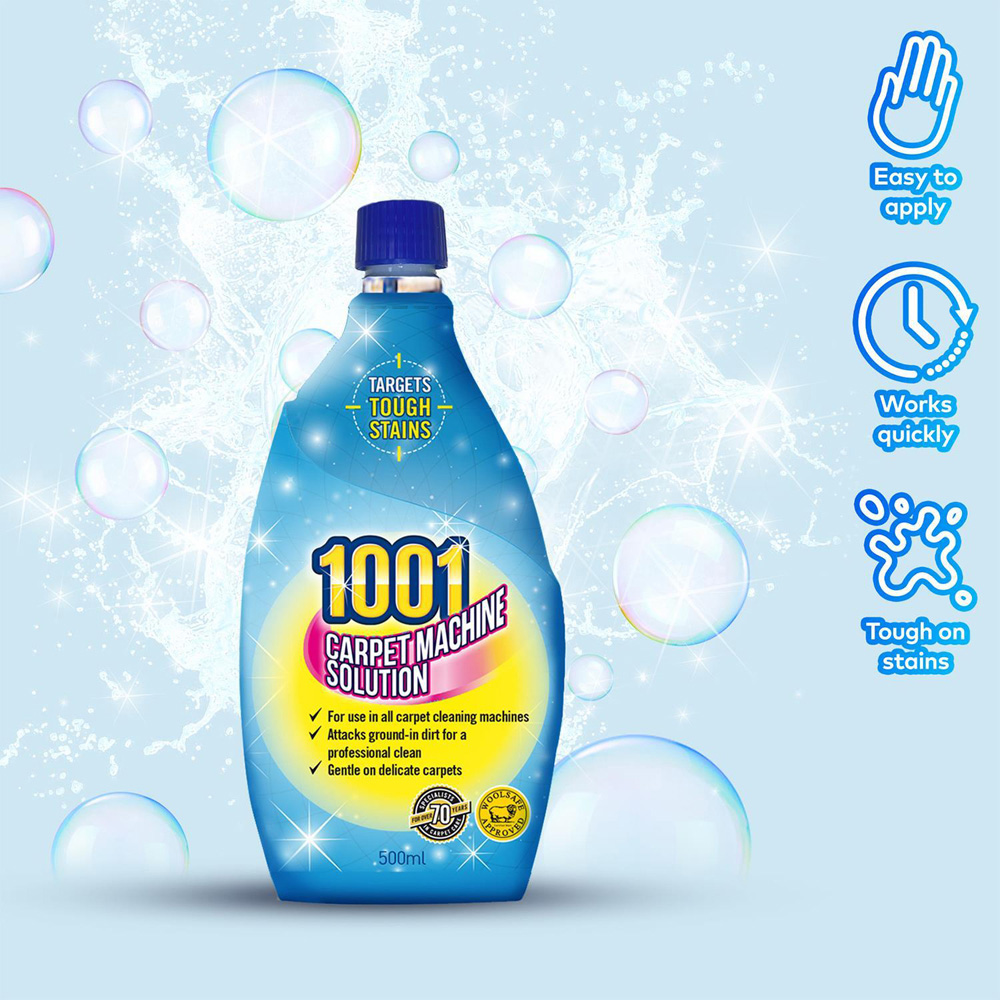 1001 Carpet Cleaning Machine Solution 500ml 3 Pack Image 7