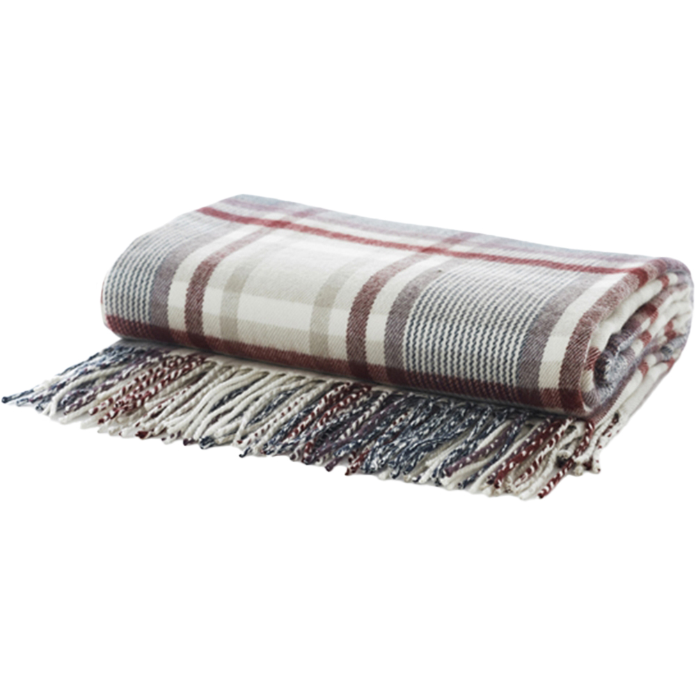 The Lyndon Company Malvern Check Acrylic Throw 140 x 185cm Image 1