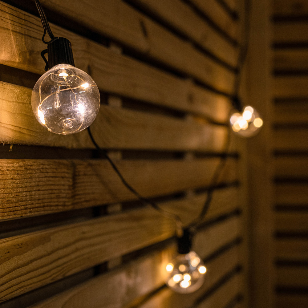 Samuel Alexander Warm White LED Connectable Firefly Festoon Lights 20 Pack Image 1