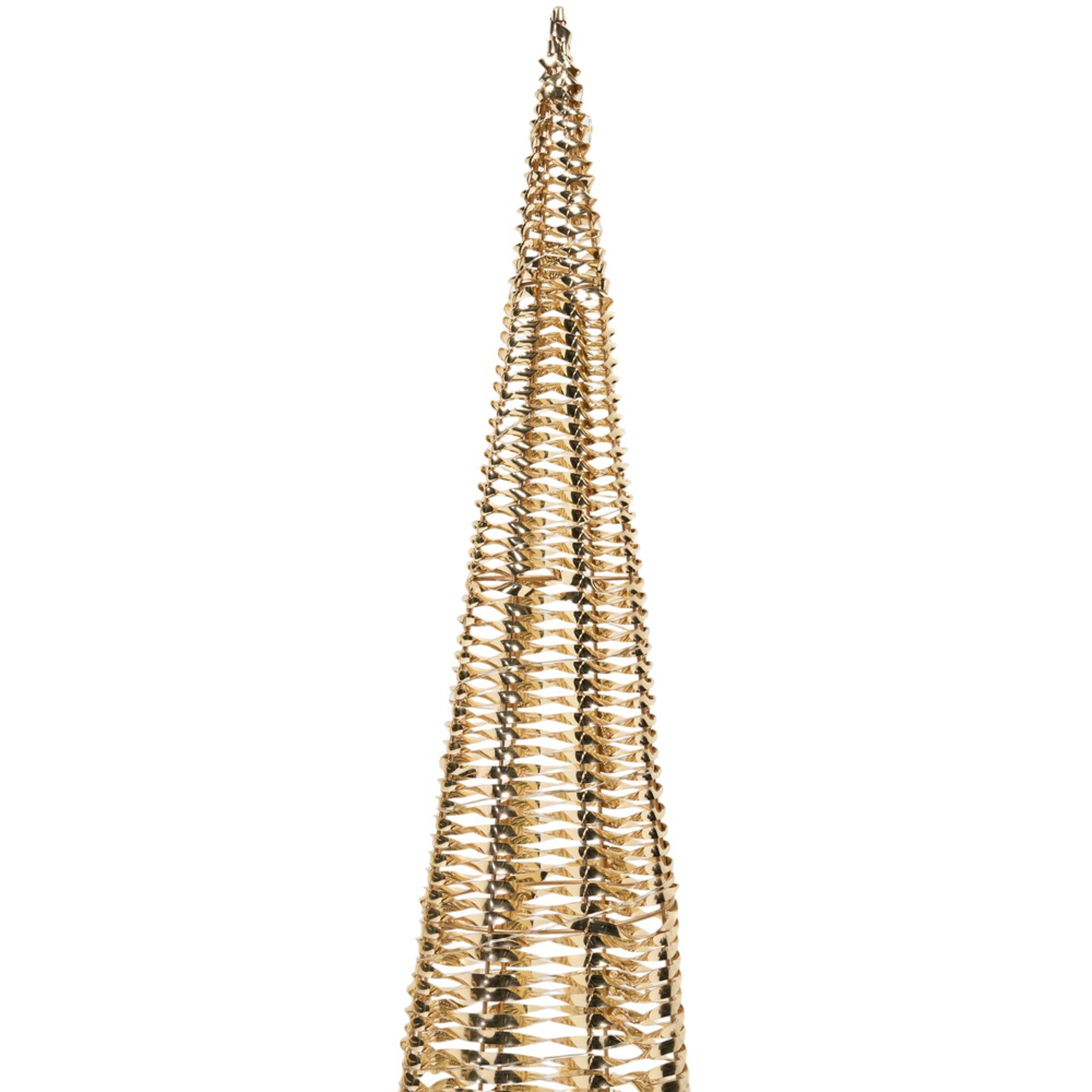 Set of 2 LED Foil Cones Gold Image 5