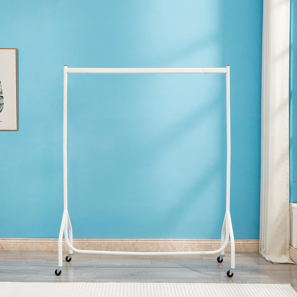 House Of Home White Heavy Duty Foldable Clothes Rail 4ft Image 5