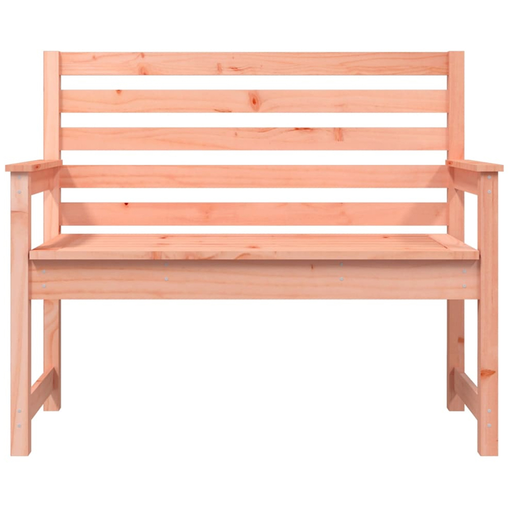 vidaXL Natural Solid Douglas Wood Slatted Garden Bench 109 x 48 x 91.5cm Image 3