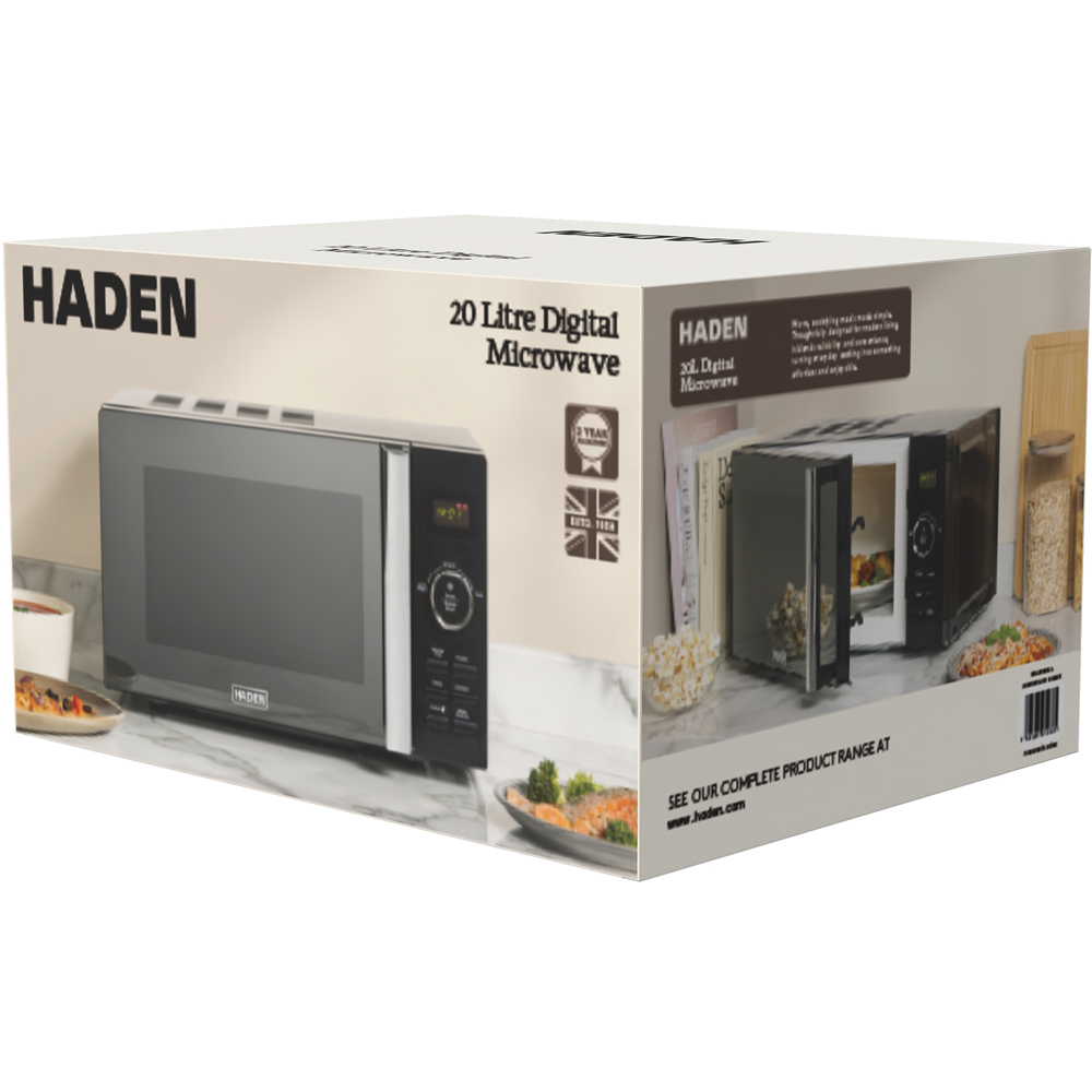 Haden 214645 Black 20L Digital Microwave 800W Image 6