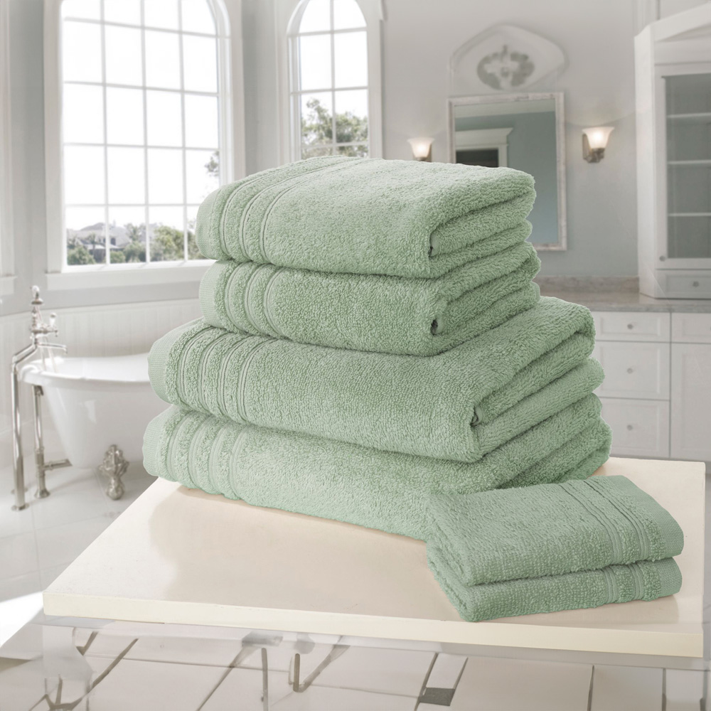 Rapport Home So Soft Green Cotton Bath Towel Image 2