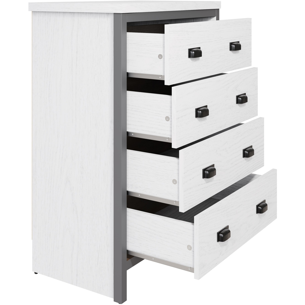 GFW Boston White Oak 4 Piece Bedroom Furniture Set Image 8