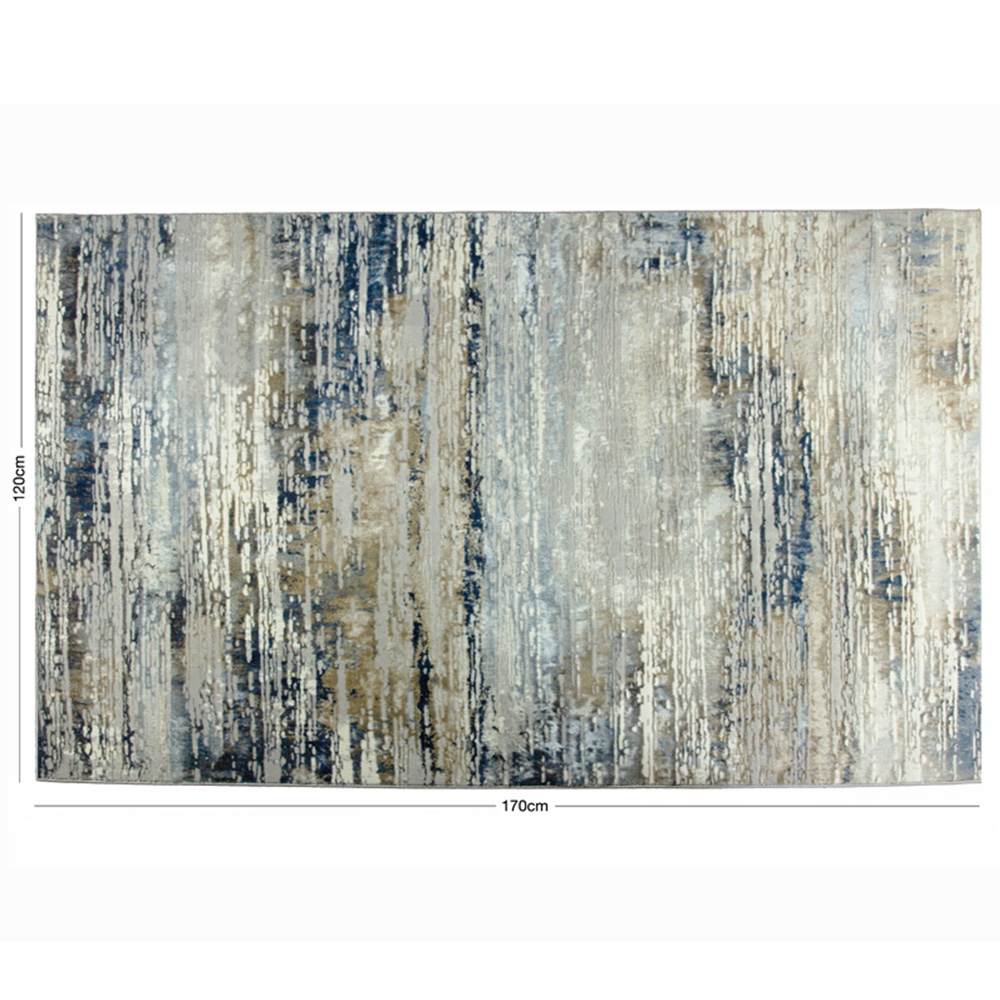 Esselle Home Solar Neptune Natural and Blue Rug 120 x 170cm Image 8