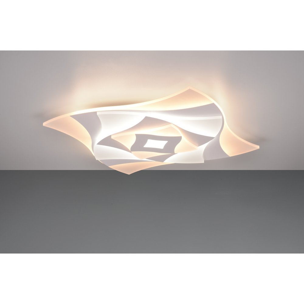 TRIO Akita White LED Ceiling Light Image 2
