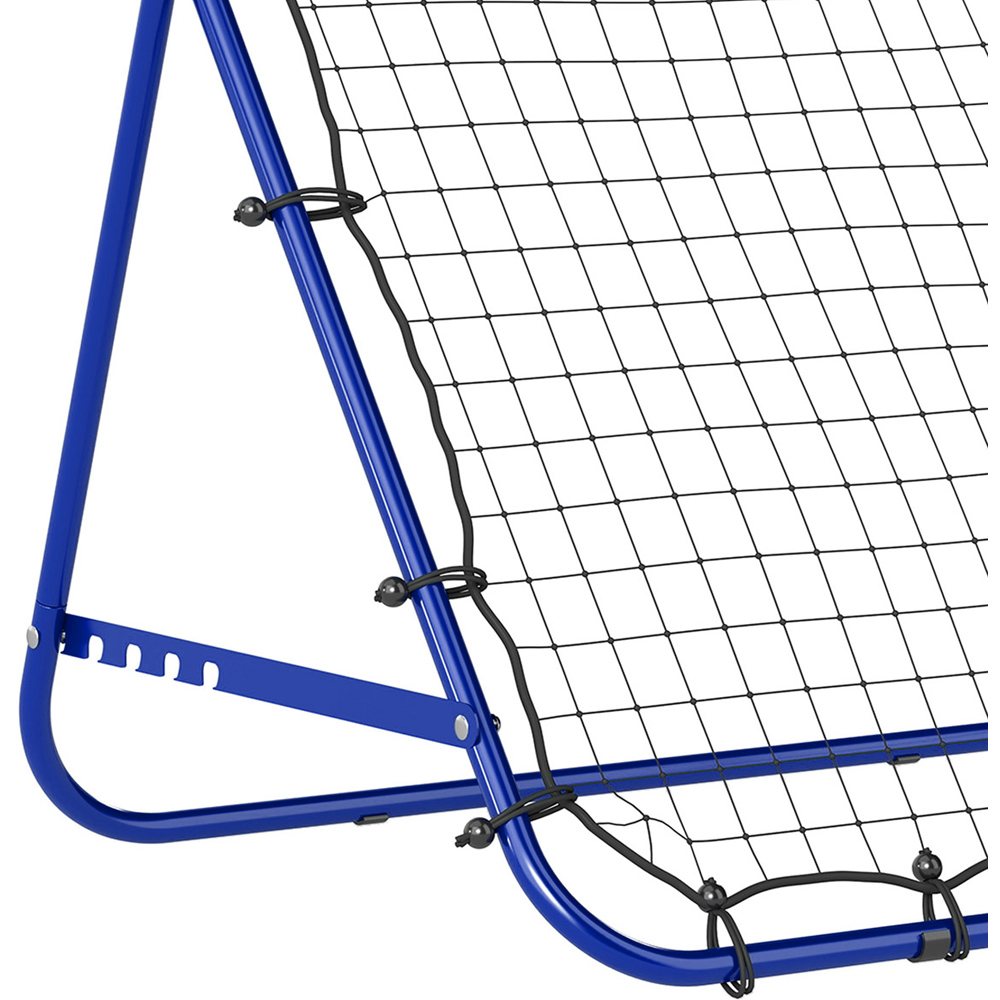 HOMCOM Adjustable Football Rebounder Net Training Aid Blue Image 6