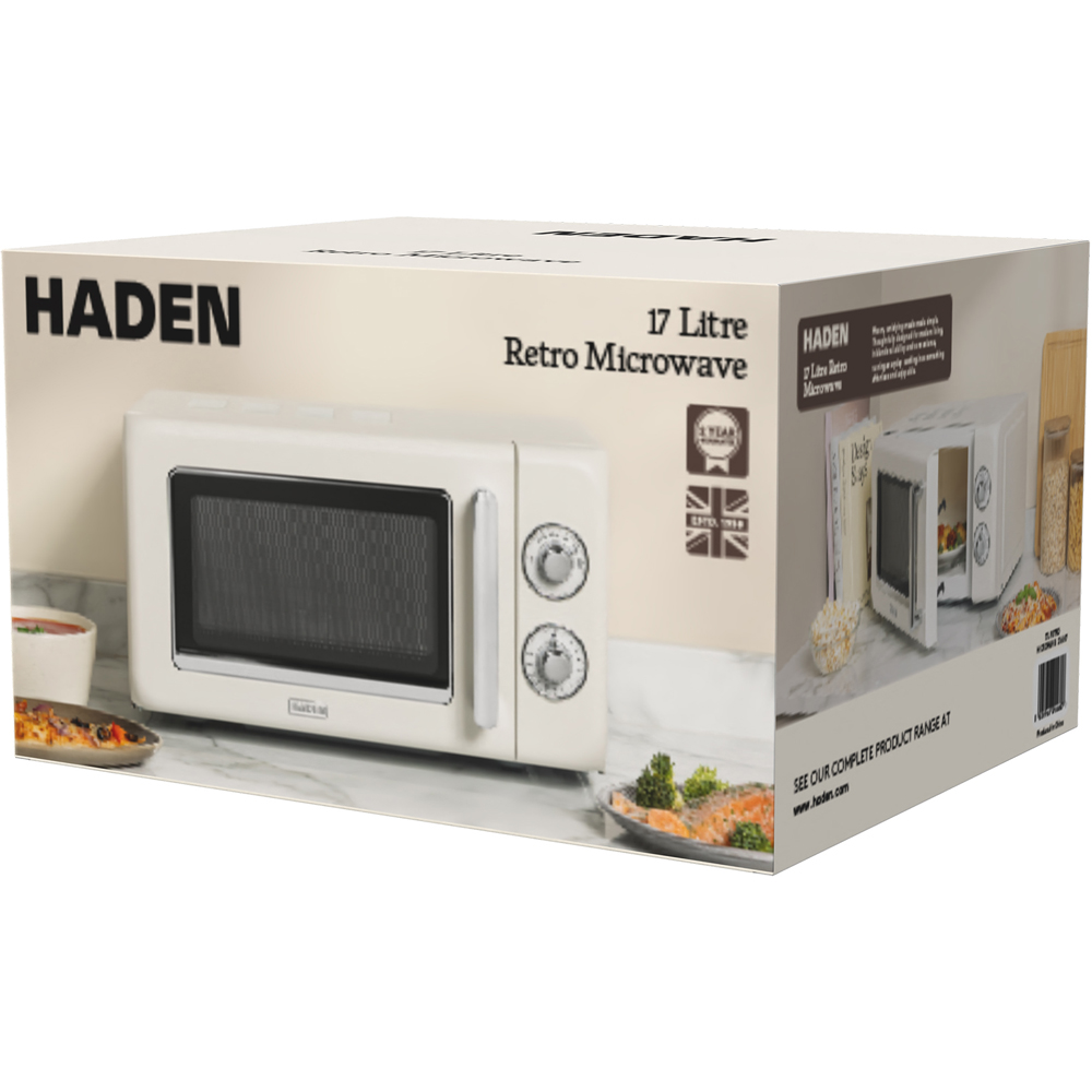 Haden 214607 Retro Ivory 17L Manual Microwave 700W Image 6