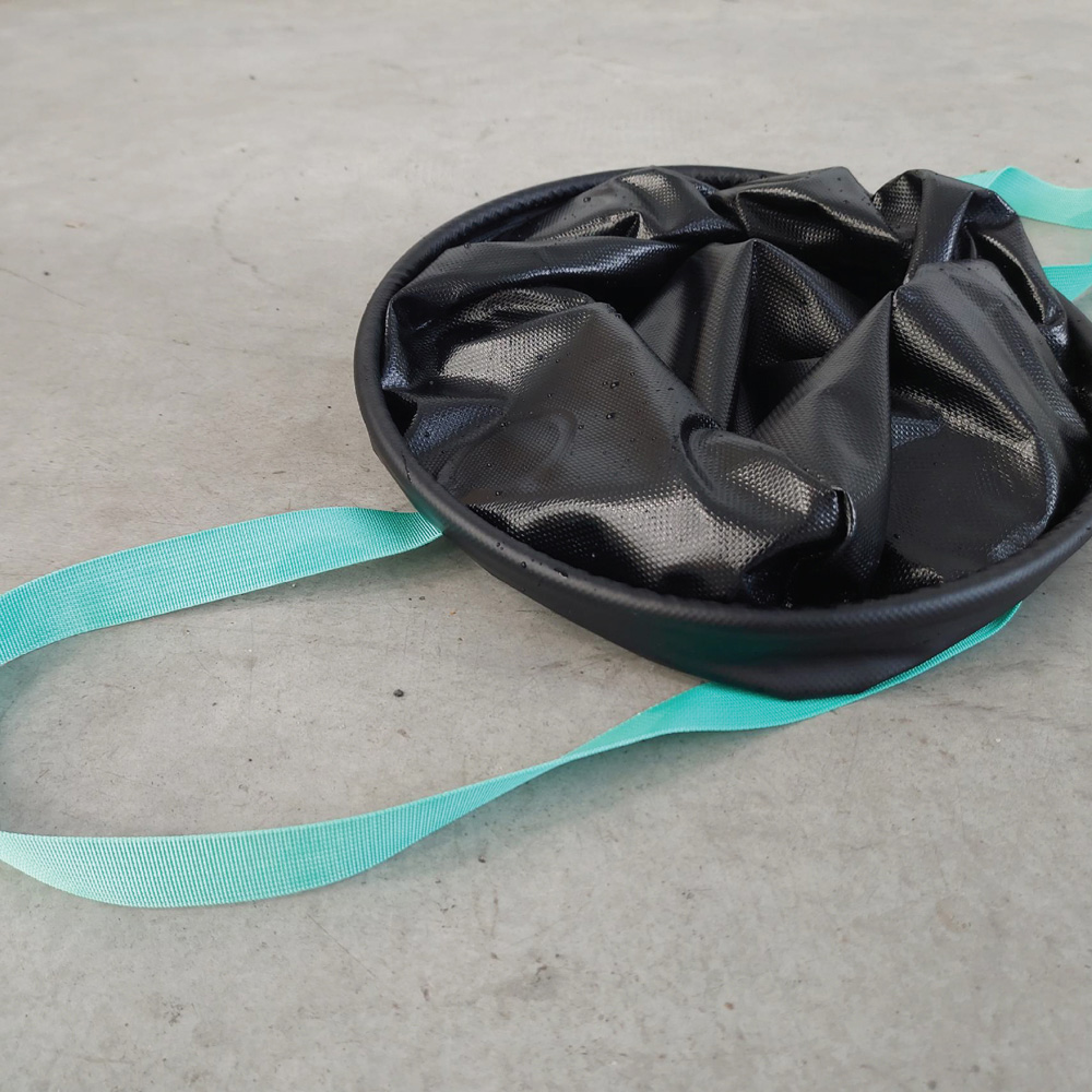 TradeTidy 3 Piece Black Steel Silicone Tube Holder Spray Can Holder and Collapsible Bucket Set Image 8