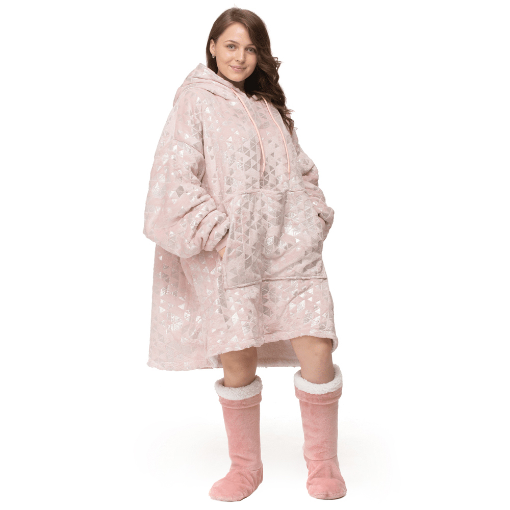 Velosso Hoodie Oversize Foil Pink Image 1