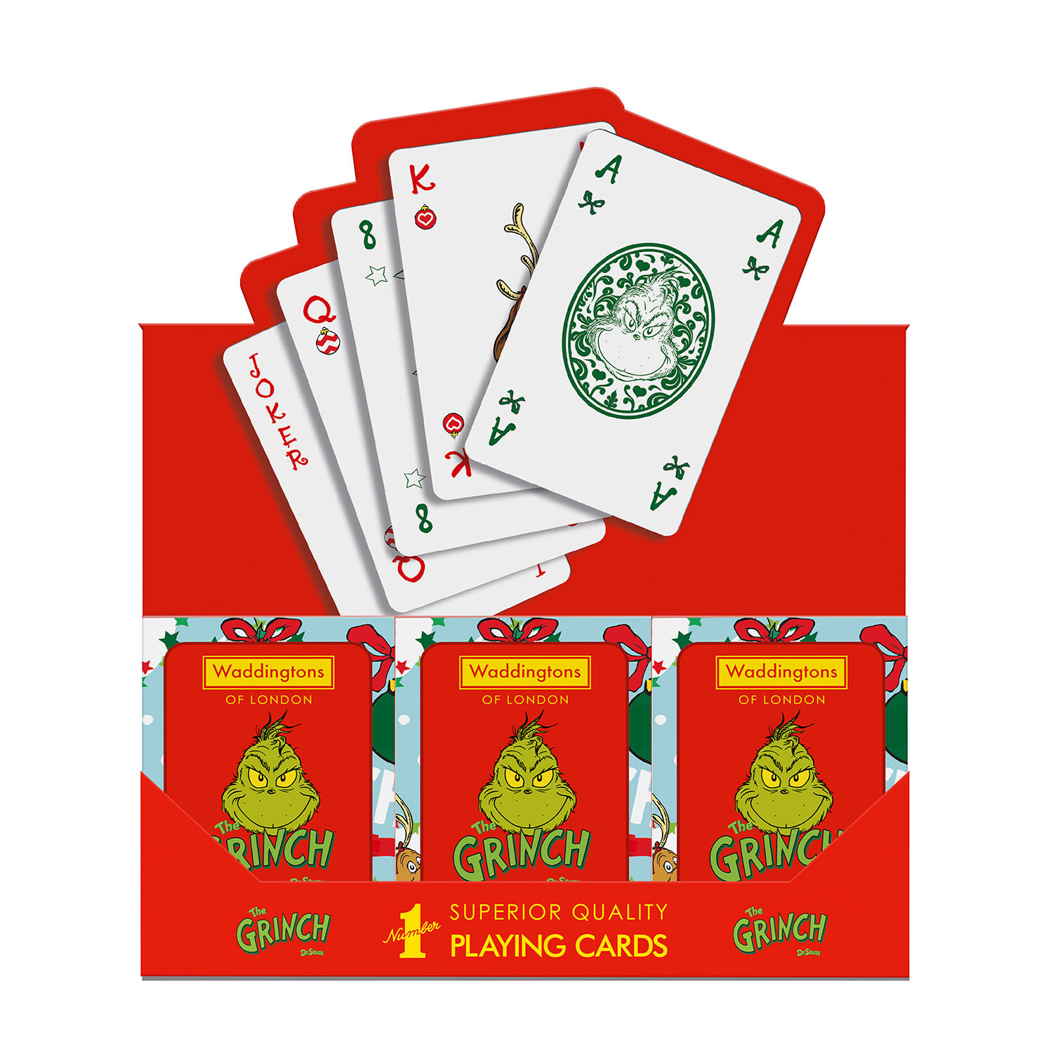 The Grinch Waddingtons Playing Cards - Multicolour Image 5