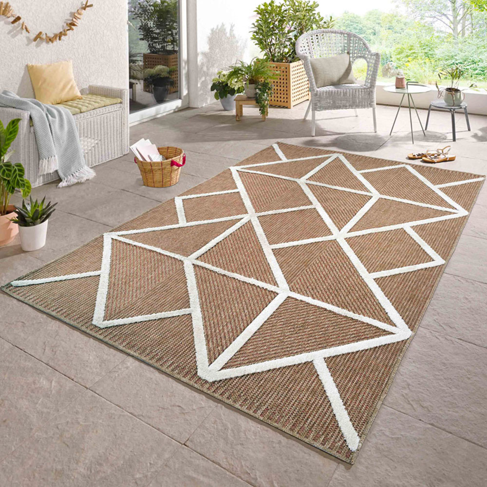 Desire Rugs Harper Cream Prism Rug 50 x 80cm Image 2