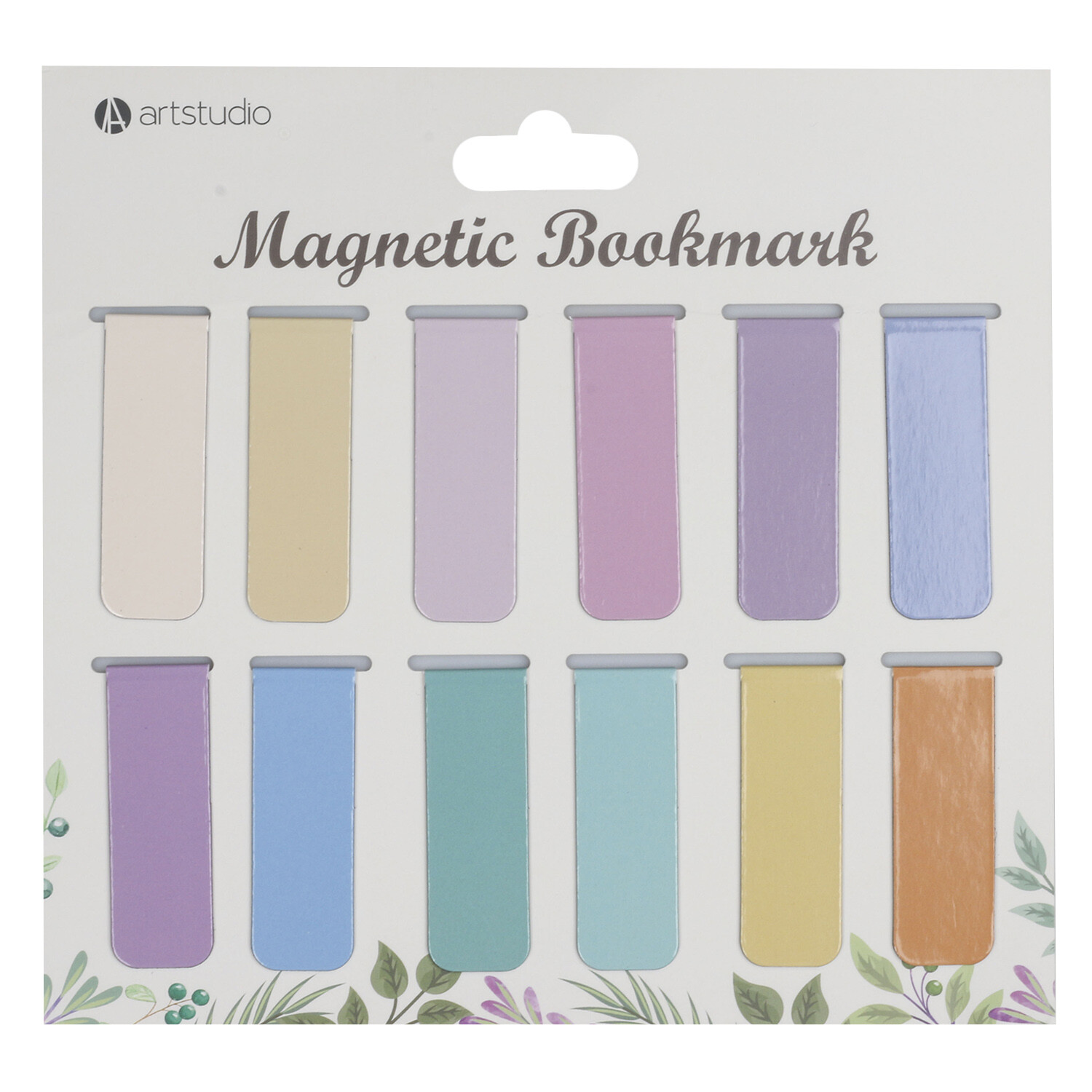 Pack of 12 Magnetic Bookmarks Multicolour Image 3