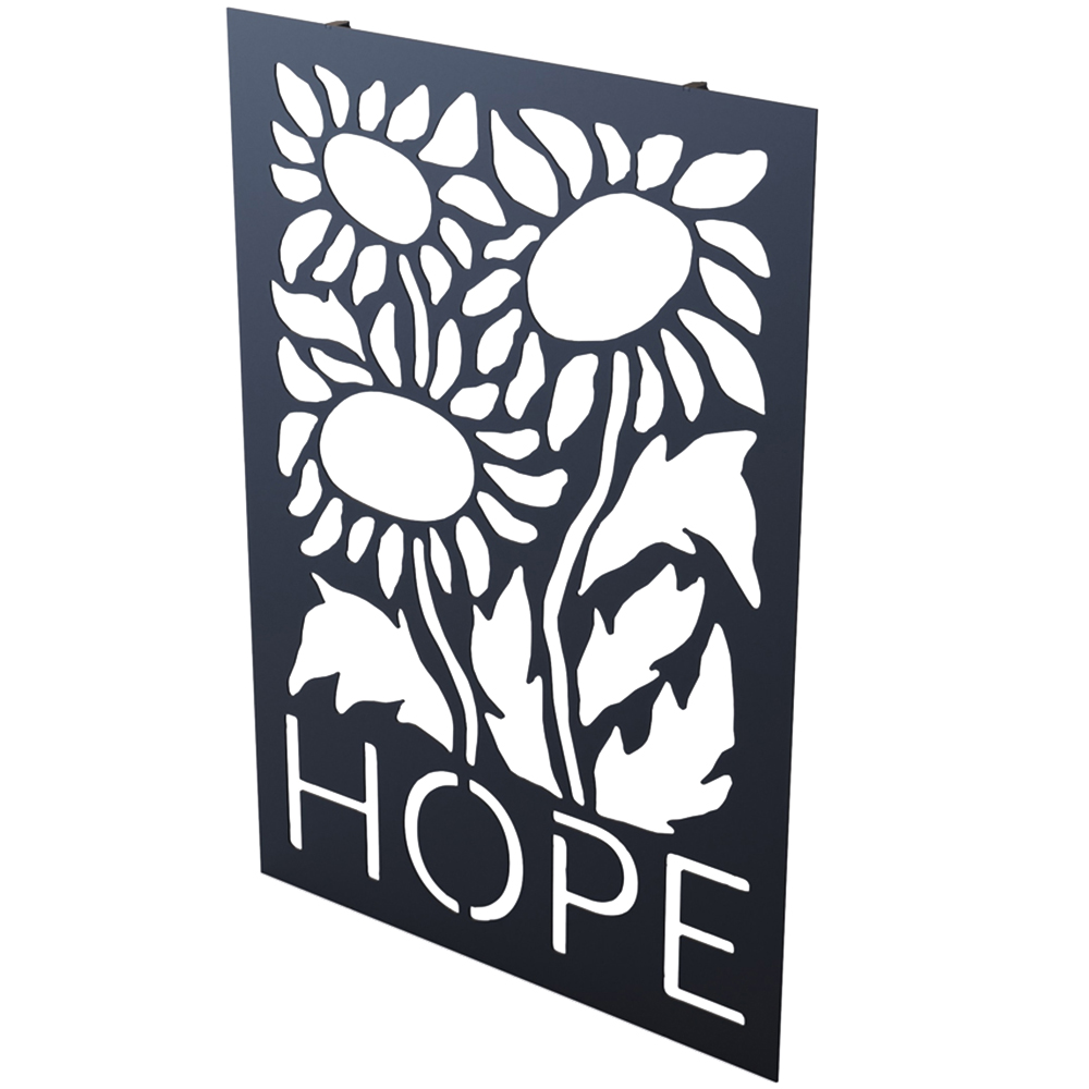 Decortie Black Metal Hope Wall Art Image 1