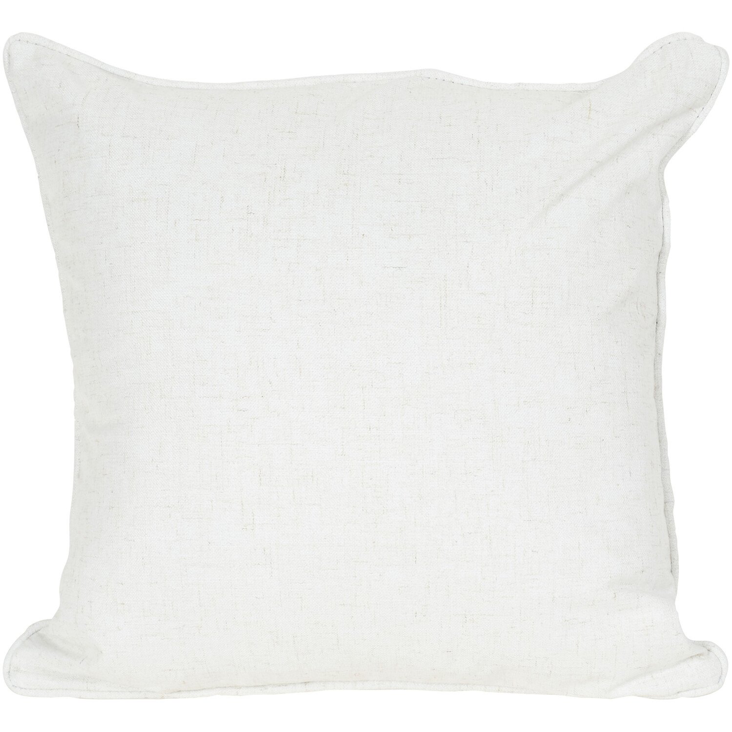 Divante Verona Linen Look Cushion - White Image 1